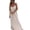 Beige, variant on XUNKUSGA Maxi Dress Fashion Spaghetti Strap Long Dressesloose Flowy Beach Dresses Classic Casual Soild Color Backless Side Split Sundresses for Women,Beige,S