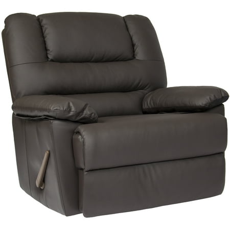 Best Choice Products Deluxe Padded Leather Rocking Recliner Chair (Best Inexpensive Leather Furniture)