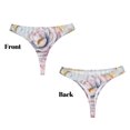 thumbnail image 3 of Fotbe Vintage Rose Tanga Sin Costuras para Mujer con Estampado – Panties Invisibles, Transpirables y Cómodos para Uso Diario-X-Small, 3 of 6