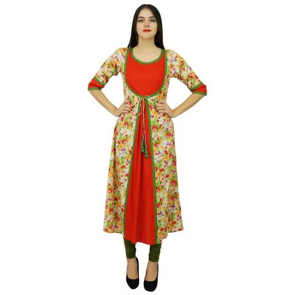 Bimba Womens A-Line Cotton Kurti Designer Ladies Kurta Dress Clothing