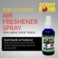 thumbnail image 2 of Scent Bomb Green Bomb Air Freshener 4 oz Spray 2-Pack, Long-Lasting Odor Eliminator for Home & Car, Effective Deodorizer Spray for Kitchen, Bathroom, Fresh Room Spray & Smell Neutralizer, 2 of 6