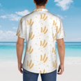 thumbnail image 3 of Lsque Wheat pattern Hawaiian Shirt for Men, Unisex Summer Beach Casual Short Sleeve Button Down Shirts-XX-Large, 3 of 9