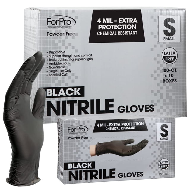 Guantes desechables de nitrilo ForPro Professional Small, 1000 unidades