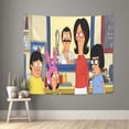 thumbnail image 2 of Bob'S Burgers Tapestry Anime Poster Wall Hanging Art Decor For Living Room Bedroom Dorm Apartments Party Supplies Gifts 50x60 Inch, 2 of 7