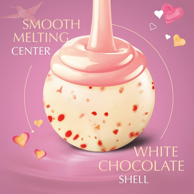 Lindt LINDOR Valentine's Strawberries and Cream White Chocolate