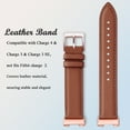 thumbnail image 4 of WFEAGL Charge 4 & Charge 3 & Charge 3 SE Band for Leather Band Brown/Rose Gold, 4 of 7