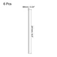 thumbnail image 2 of Unique Bargains Reusable Metal Straws 6Pcs, Stainless Steel Straight Straw 9.5' Long for Milk Shake Beverage Juice  Silver, 2 of 5