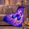thumbnail image 6 of Galaxy Butterfly Crescent Moon Halloween Living Room Ethereal, Festive Halloween Scene, Warm Flannel Blanket for Living Room and Reading Nook, Art Lovers Halloween Gift, Festive Home Decor, 6 of 9