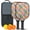 Pioneer Flower Floral-1, variant on Pickleball Paddles Set,Pioneer Flower Floral Print Pattern Fiberglass Surface Pickleball Racket Set with 2 Indoor Outdoor Pickleball Balls and Pickleball Bag,Pickle-ball Equipment