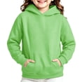 thumbnail image 5 of Goodw7 Kids Oversized Hoodie Plain Pullover, Hooded Sweatshirt with Kangaroo Pocket, No Drawstring Long Sleeve Comfy Top for Boys Girls Daily, 5 of 8