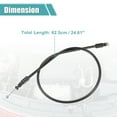 thumbnail image 6 of Car Hood Latch Release Cable Replacement for Jaguar ALL NEW XF 2016 No.T2H24630 Black, 6 of 6