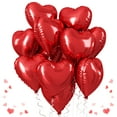 thumbnail image 1 of Globos de aluminio con forma de corazón rojo TAOYE de 18 pulgadas para decoración de fiestas, 1 of 7