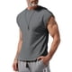 thumbnail image 2 of Hombres sin Mangas Camiseta Casual Color Sólido Hombro Delgado, Top de Moda para el Gimnasio Y el Uso Diario, 2 of 9