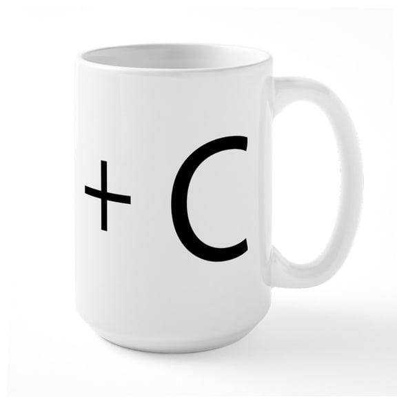 CafePress - Ctrl C Large Mug - 15 oz Ceramic Large White Novelty Mug