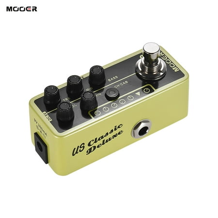 MOOER MICRO PREAMP Series 006 Classic Deluxe American Blues Combo Digital Preamp Preamplifier Guitar Effect Pedal True (Best Combo Amp For Pedals)