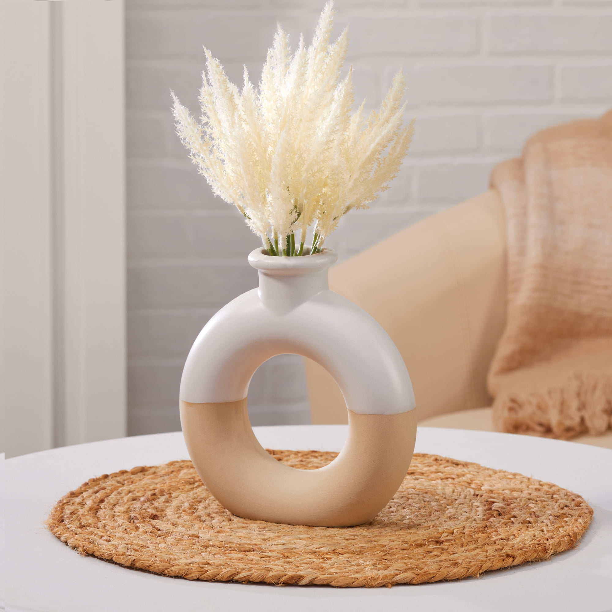 Mainstays Artificial Pampas Grass Pick 2.5 inch x 8.25 inch White