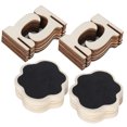 thumbnail image 1 of 2 Set Wood Mini Chalkboard Signs Cards Place Small Blackboard Weddings Parties Decoration, 1 of 14