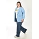 thumbnail image 2 of Blazer manga 3/4 Roman Fashion /Tallas Extras, 12255 (Azul cielo) azul cielo 40, 2 of 6