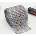 thumbnail image 2 of 10 Yards 9 Mètres, Bords Cousus en Strass, 16 Rangées de Ruban de Strass, Rouleaux de Diamants, Ruban de Strass en Maille, Décorations en Cristal Scintillant,, 2 of 3