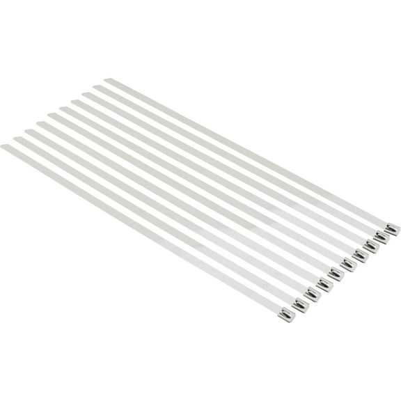 Stainless Steel Exhaust Wrap Ties, 14 Inch