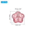 thumbnail image 2 of Perlas de Flor de Vidrio Transparente Uxcell, Perlas de Hibisco Rosa, 2 of 6