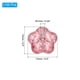 thumbnail image 2 of Perlas de Flor de Vidrio Transparente Uxcell, Perlas de Hibisco Rosa, 2 of 6