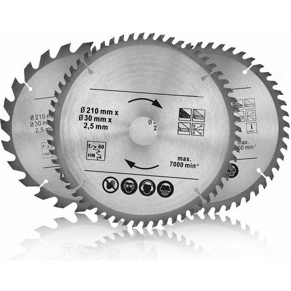 Professional Circular Saw Blade, 210mm Diameter With 30mm Bore, Multi-function Tool For Cross Cutting Wood, Abrasive Wood, Plywood And More, Featuring Non-Stick Coating And Tungsten Carbide Teeth