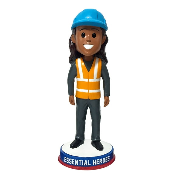 Longshorewoman Essential Heroes Bobblehead Female Dark Skin Tone