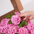 thumbnail image 2 of Wosthever Flor artificial Real Touch Simulación Espuma Rosa DIY Boda Ramos de novia Fiesta Decoración de Navidad Colores mezclados Artesanía, 2 of 6