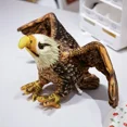 thumbnail image 4 of Eagle Stuffed Animal Realistic Eagle Plush Toy Children's Birthday Easter Stuffed Bird Zoo Gift-12In, 4 of 7
