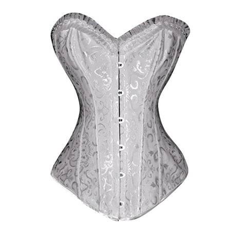 UPPADA Floral Corset Tops for Women Clearance Strapless Corset Tops for Women Corset Cute Bustier Bodyshaper Top Overbust Corset Plus Size Waist Training Corsets Overbust Shapewear Outfit