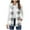 Gray, variant on Dasayo Vest Women Fleece Soft Beige Winter Comfy Zip up Plaid Vest Coatigan for Women L