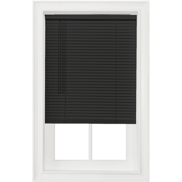 Mainstays Cordless 1 Vinyl Light Filtering Blinds White Walmart Com Walmart Com