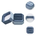 thumbnail image 2 of Unique Bargains Velvet Ring Box for Wedding Double Jewelry Box Storage Ring Holder Box Haze Blue, 2 of 7