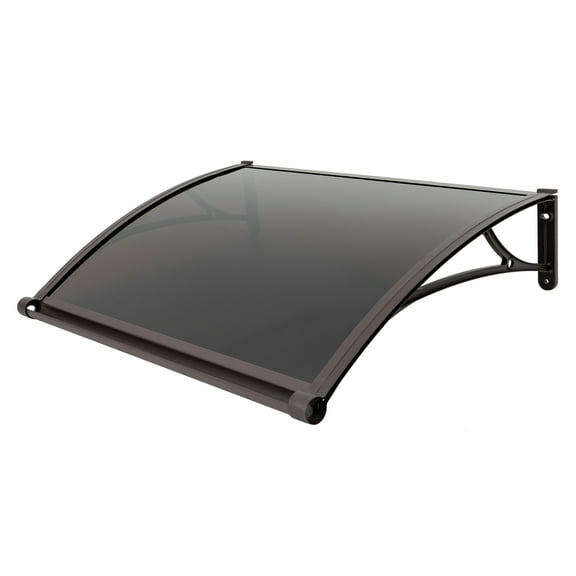 Wildnix Front Door Canopy, High-Quality Aluminum Alloy Frame with PC Panel, 187.39lbs Load Capacity, Efficient Drainage Design, Simple Installation, Low Maintenance