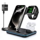 thumbnail image 1 of WAITIEE Cargador inalámbrico 3 en 1, estación de carga rápida de 15 W para Apple Watch 10/9/8/Ultra 2/Ultra/SE/7/6/5/4/3/2, para AirPods 3/2/1/Pro para iPhone 16/15/14/13 /Plus/Pro/Pro Max/12/11 (negr, 1 of 5