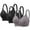 Gray, variant on Sports Bra Discouts 3pcs Woman's Printing Push up Bras Plus Size Daily Bra Underwear No Underwire Wire-Free Bra Style F-592 Khaki S