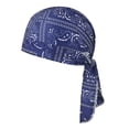 thumbnail image 2 of CUIYUAN 1PC LightweightElastic Headscarf Paisley Cooling Headscarf Cap Do Rags Skull Cap Men Women Helmet Liner Head Bandana Motorcycle Durags Caps For Outdoor Cycling And Running, 2 of 3