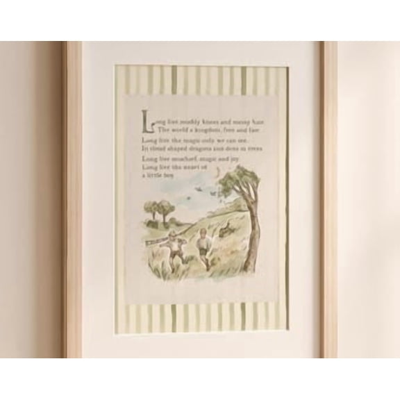 Long Live Boyhood Whimsical Nursery Art Poster, Poster Home Decor , Poster Print Only