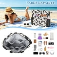 thumbnail image 5 of Cow Spots Beach Bag Travel Tote Bag Reusable Shopping Bag Gym Bag with Wet Pocket Waterproof, 5 of 7