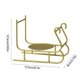 thumbnail image 3 of Elegant Metal Sleigh Candle Stand For Holiday Tabletop Decoration Ideal For Dinners Weddings And Creating A Warm Festive Ambience, 3 of 6