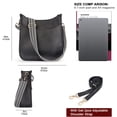 thumbnail image 3 of CAITINA Women's Shoulder Handbags Fashion Vegan Leather Crossbody Bag Shoulder Bag for Women with 2PCS Adjustable Strap, 3 of 7