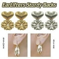 thumbnail image 2 of Toqueen Women's Earring Lifters - fit all Earring as Seen on TV Adjustable Hypoallergenic- 2 Pairs Multi-Colored, 2 of 6