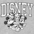 thumbnail image 2 of Women's Mickey & Friends Retro Black and White Group Graphic Tee Athletic Heather 2X Large, 2 of 3