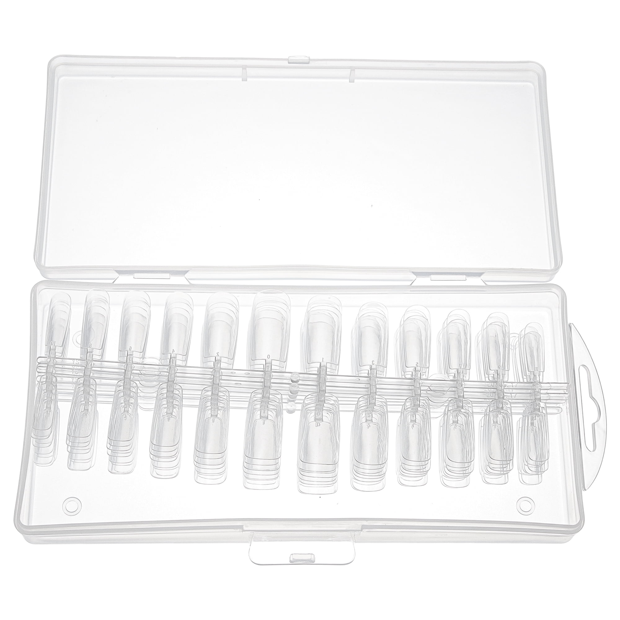 Unique Bargains No Trace Fake Nails 240 Pcs [Medium Rectangle]