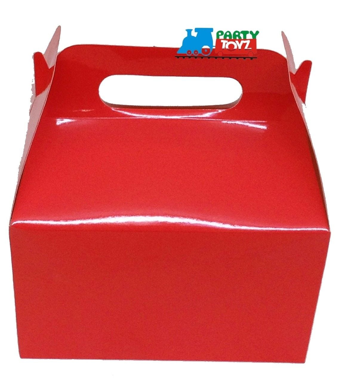 Solid Color Red Paper Treat Boxes 12ct