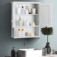 thumbnail image 2 of Mueble de baño montado en la pared COSTWAY con puertas dobles (blanco), 2 of 9