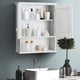 thumbnail image 2 of Mueble de baño montado en la pared COSTWAY con puertas dobles (blanco), 2 of 9