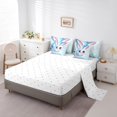 thumbnail image 3 of Erosebridal Kawaii Rabbit Bedding Queen Size,Happy Easter Comforter Sets with Sheets,Lightweight Reversible Bedding Sets Queen Size,Cartoon Decor,7 Pieces, 3 of 5