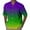 b-Green, variant on ChaoLingNeng Carnival Men Shirt,Mens Mardi Short Sleeve Shirt Numbers 3D Printed Button Lapel Short Sleeve Shirt Top,Mardi Gras Holiday Shirt for Men
